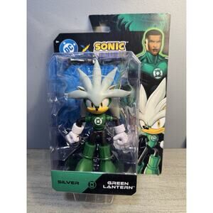 DC Sonic the Hedgehog Silver Green Lantern Action Figure Jakks Pacific
